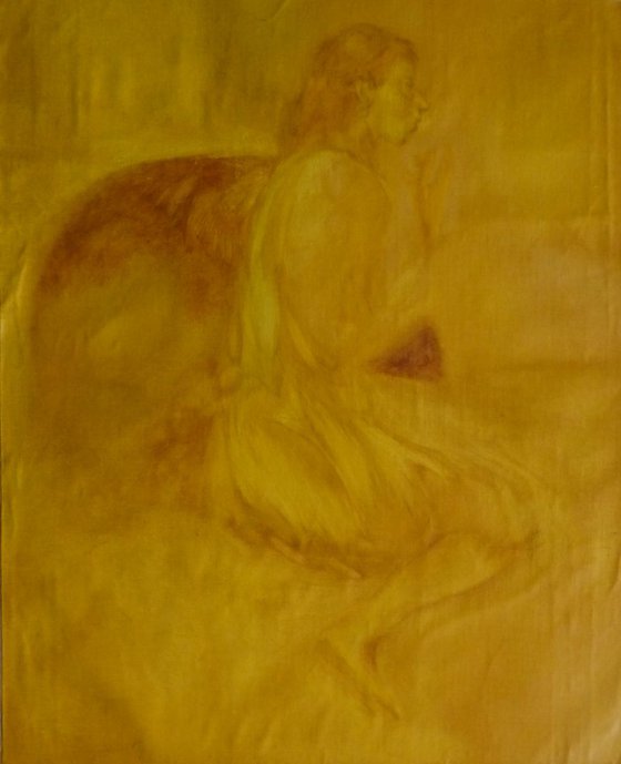 Divan, oil on canvas, 73x60 cm