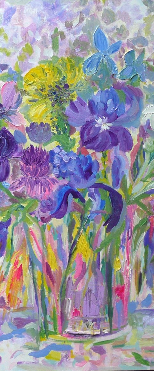 Summer Violets by Lesley Blackburn