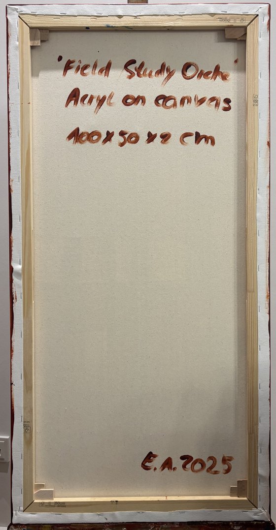 Field of Study Ochre 50x100x2 cm