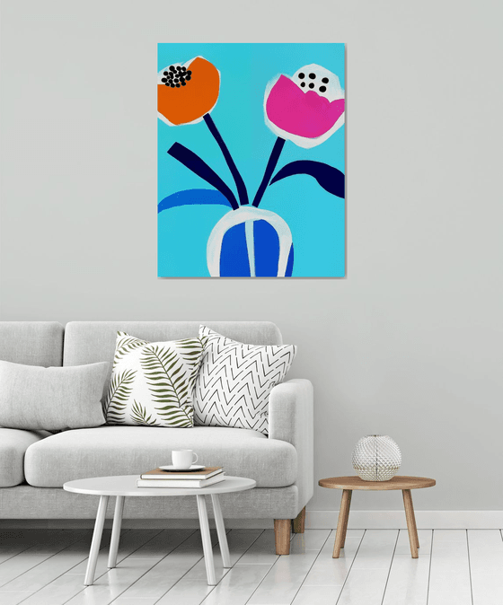 Abstract Floral Painting