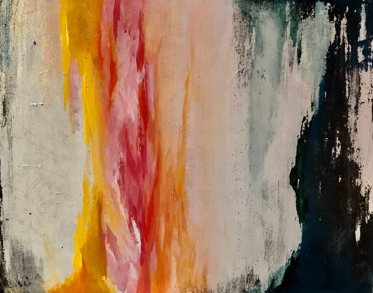 Abstract Acrylic Painting By Carolyn Shoemaker (Soma), 20 X 16, Untitled, Original Artwork