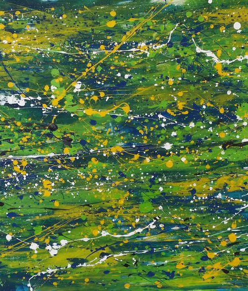 Modern Abstract ACRYLIC PAINTING on CANVAS by M.Y. by Max Yaskin