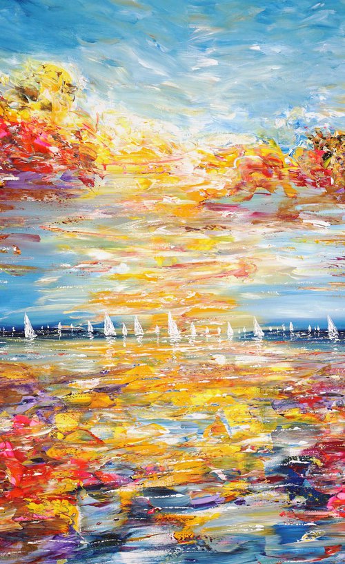 Seascape Sailing Impressions D 22 by Peter Nottrott