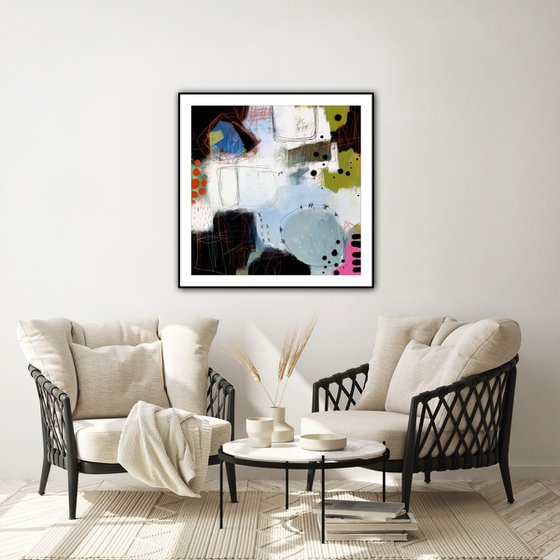 Follow your dream (30 x 30") - Abstract artwork - Limited edition of 5