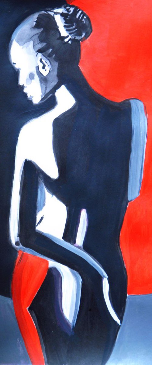 Nude # 186 MXM / 41 x 29.5 cm by Alexandra Djokic