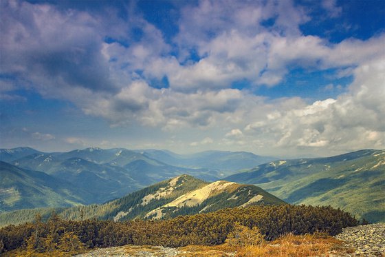 Summer in the Carpathian Mountains.