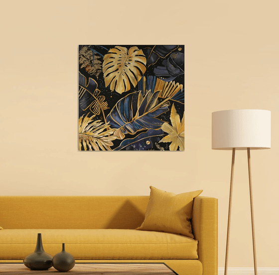 Space jungle original artwork.