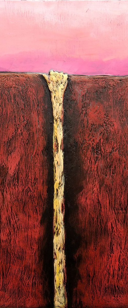 Hanging on. Relief painting. by ZheKa