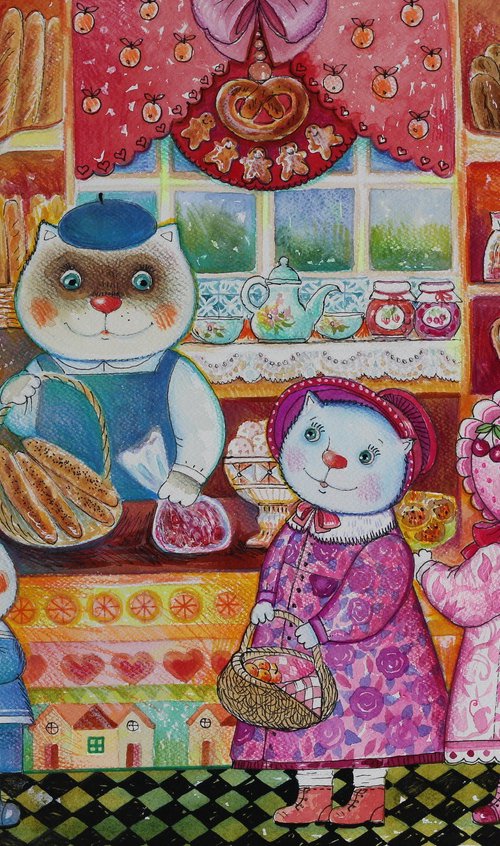 At the Bakery by Oxana Zaika