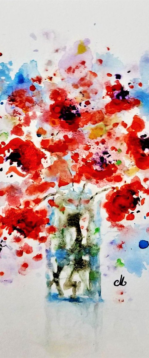 'BEE' Happy! # 3/free shipping in USA for any of my artworks by Cristina Mihailescu