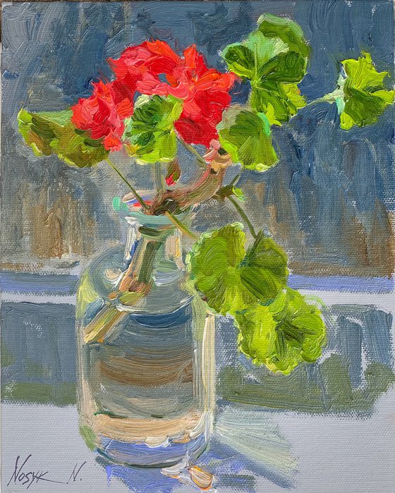 The Branch of Pelargonium