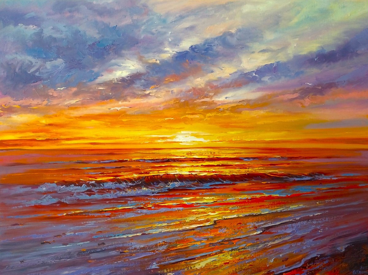 Seascape Oil painting by Andrej Ostapchuk | Artfinder