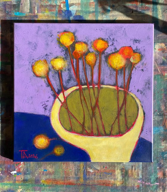 A bouquet of dandelions.