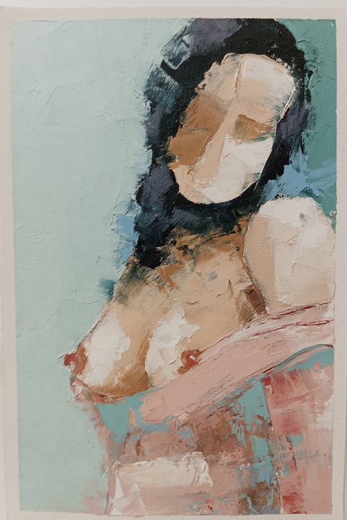 Thalia 11. Abstract woman painting by Marinko Šaric