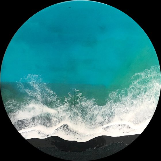 Volcanic Beaches - Teal Waves