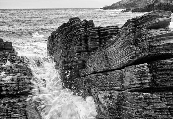 Rock Study Talmine Beach  - Scotland