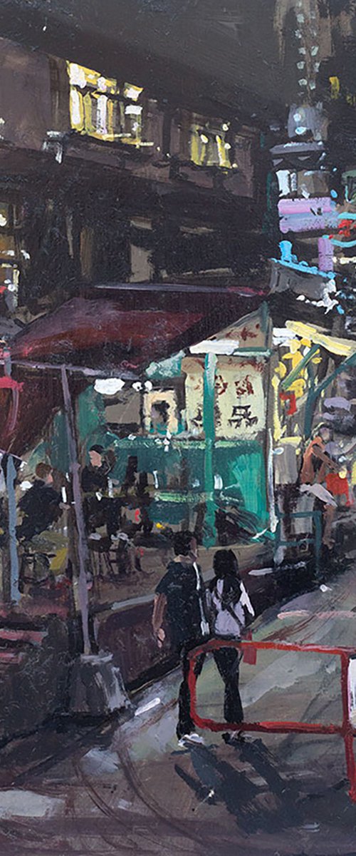 Late Night, Elgin Street, Hong Kong Island by Nicholas Grove