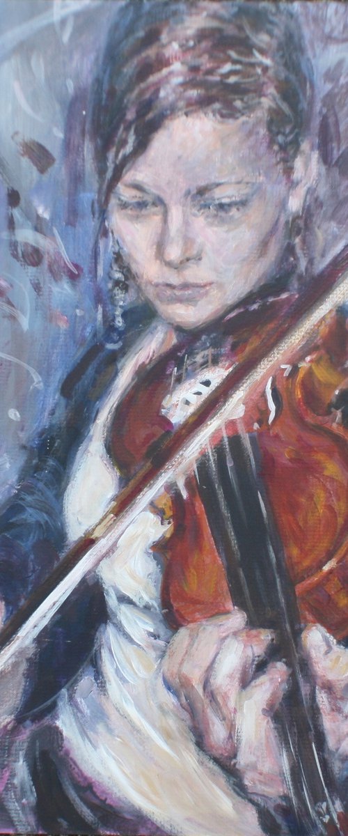 Violinist by Gerry Miller