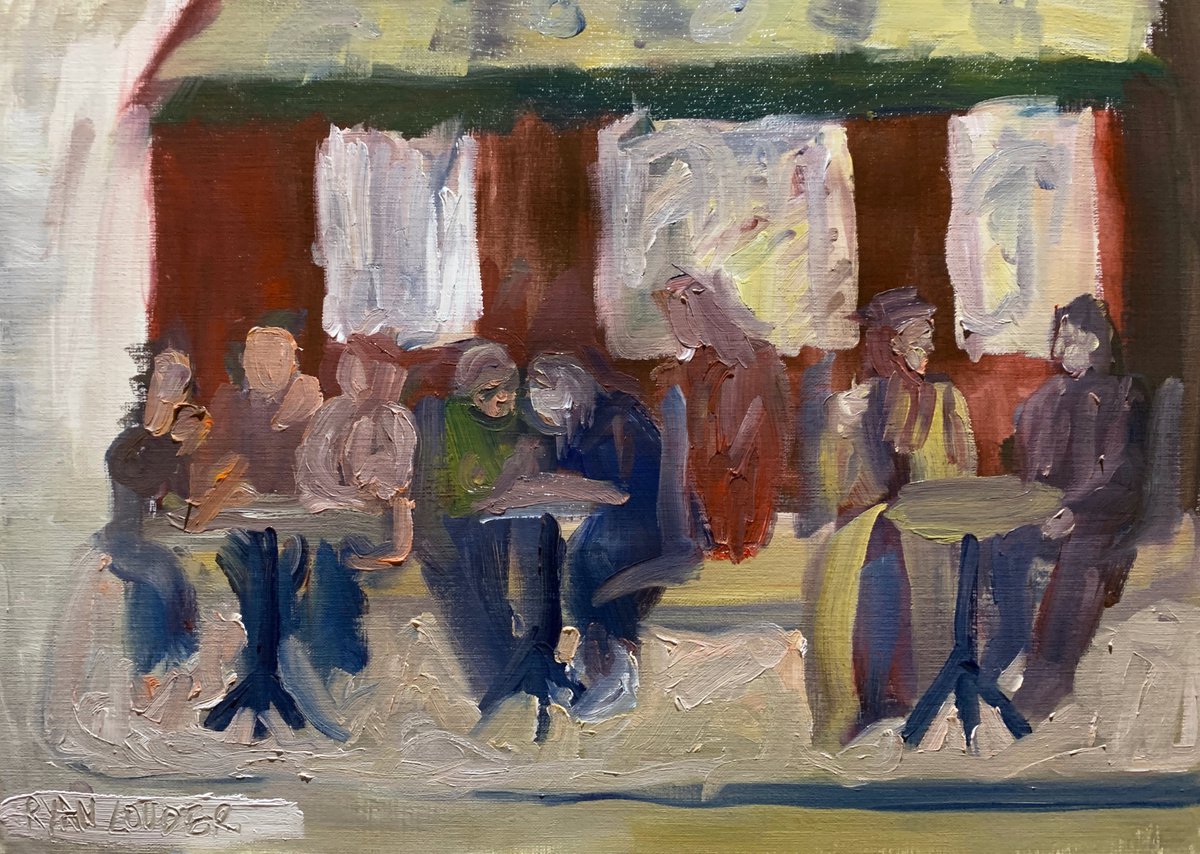 Cafe On A Corner In Paris -Montmatre-? by Ryan Louder