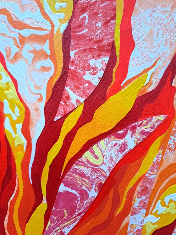 Set of 2 «Flaming Blooms»