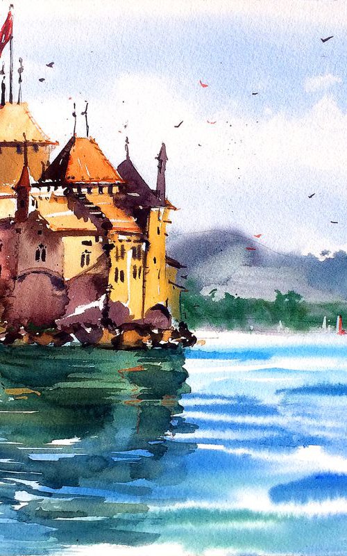 Autumn in Chillon by Ksenia Astakhova