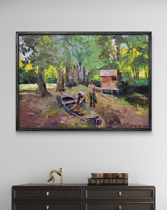 A Boat near the Shore