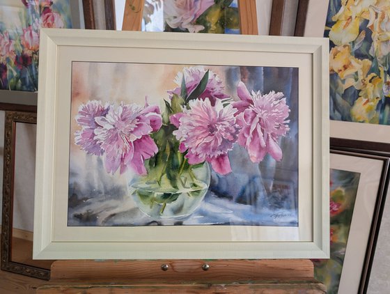 Bouquet of peonies