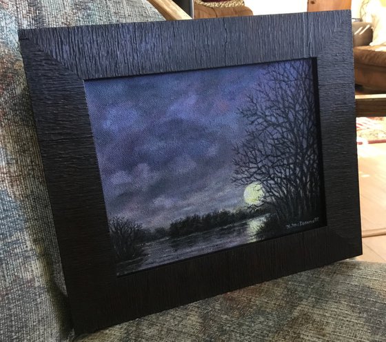 Magic Moon by K. McDermott - Oil 8X10 canvas (SOLD)