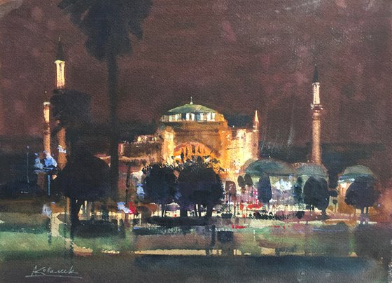 Hagia Sophia at Night