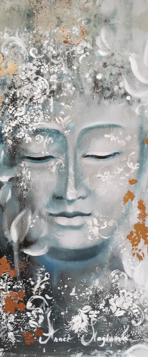 Buddha Abstract Canvas art, Print on canvas by Annet Loginova