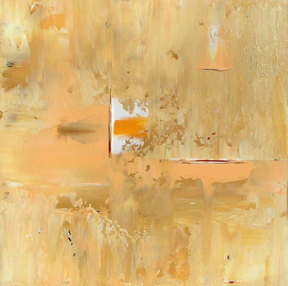 Abstract Peach Ochre White Concept