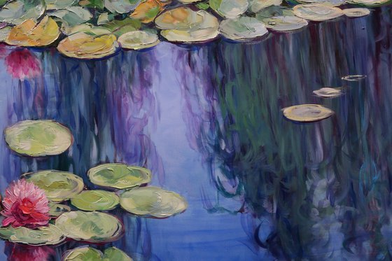 "Water lilies on the water"
