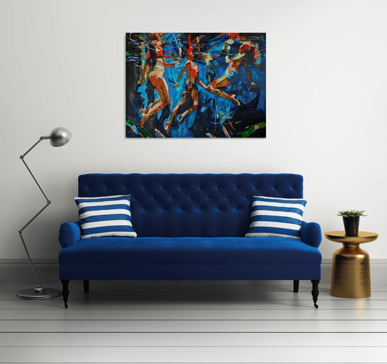 Interior blue