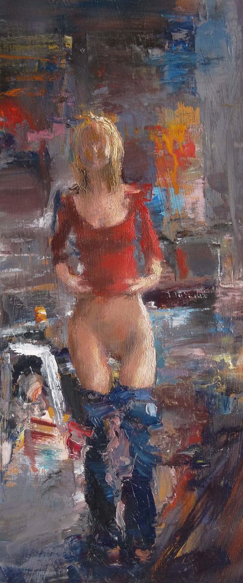 Undressing model by Manuel Leonardi