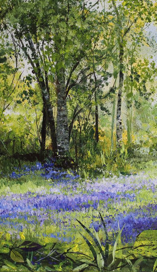 Woodland Bluebells by Valerie Jobes
