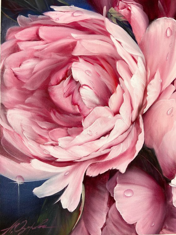 “Peony sunrise” 70/100cm