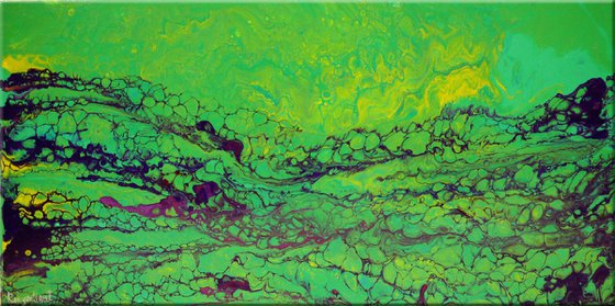 Abstract Free Flow Acrylic Pouring Medium - Sea Breeze
