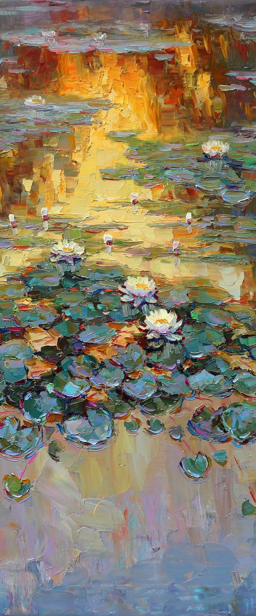 Evening lilies by Evgeny Chernyakovsky