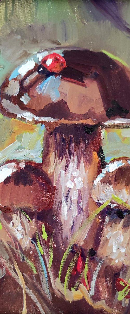 Whimsical forest. Original oil painting by Natalia Miasnikova