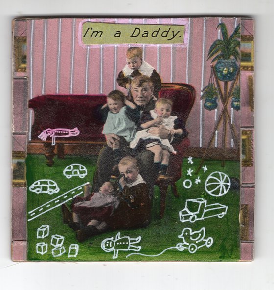 I'm a Daddy Original Painting 4x4