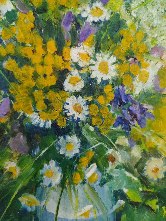Wildflowers with apples
