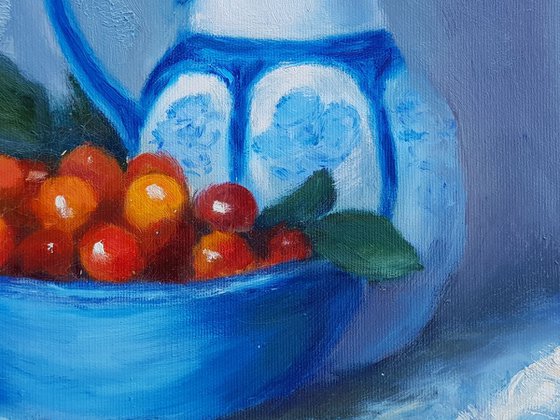 Still life with cherry