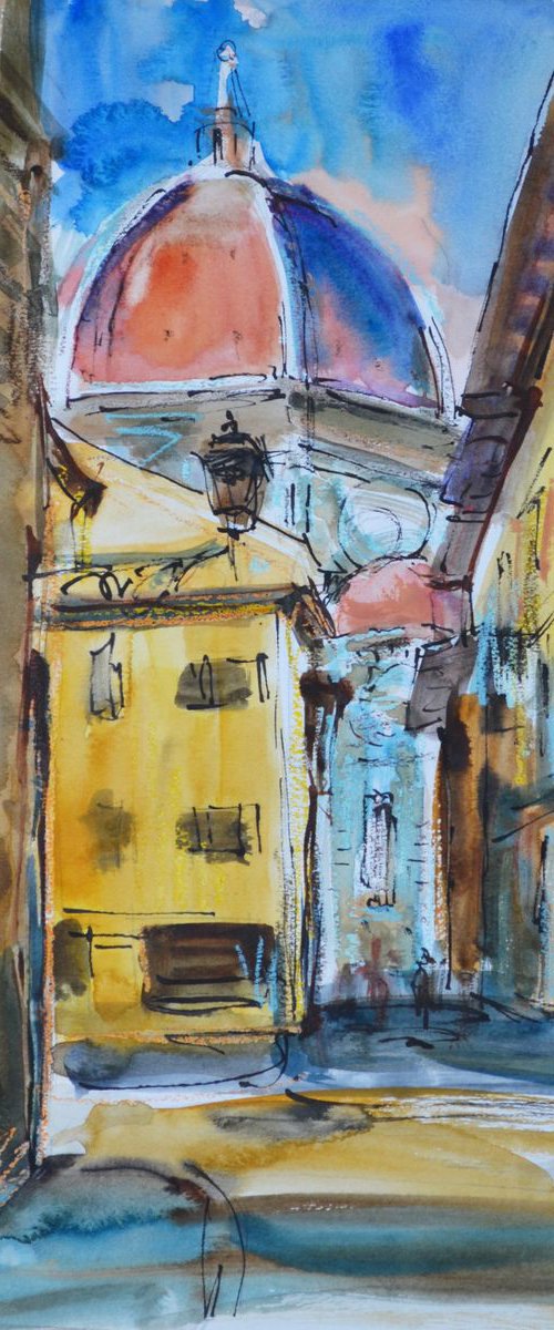 On streets of Florence by Nelina Trubach-Moshnikova