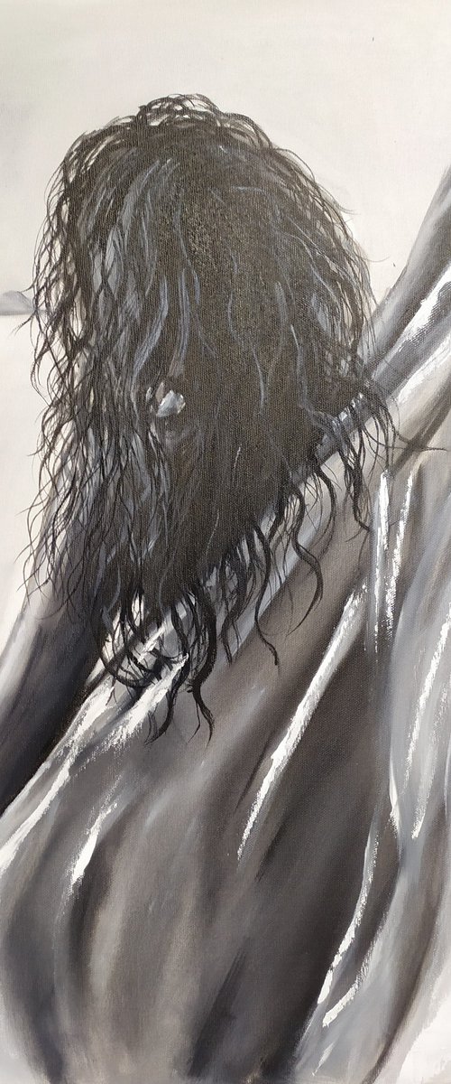 I can... female form, figurative art by Nataliia Plakhotnyk