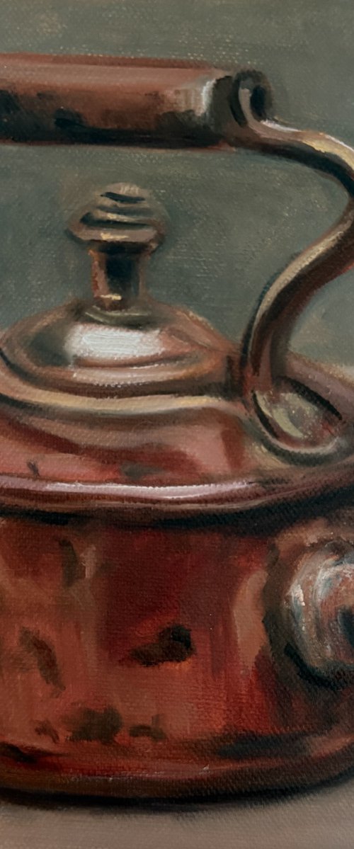 Copper Antique Kettle by Nimasha Perera