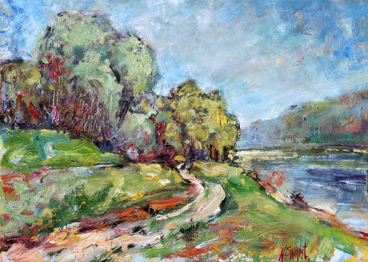 - Road To Spring - ? By Nikifor Swiristuhin, 14 X 10, Artwork For Sale On Artfinder