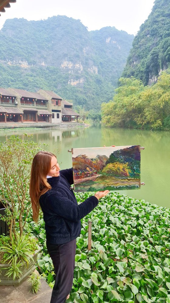 Trang An River in Ninh Binh