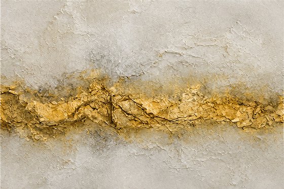 Abstract Textured Gold Light on Beige