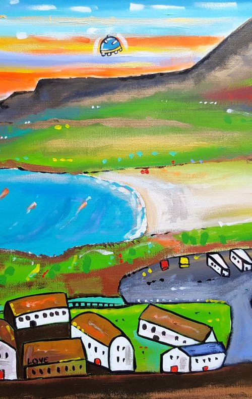 Futuristic Glencolumbcille, Ireland (Commission) by Maria Luisa  Azzini