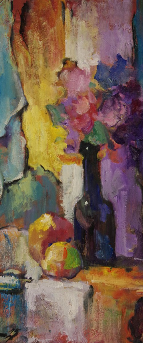 Still life with a lemon by Sergei Yatsenko